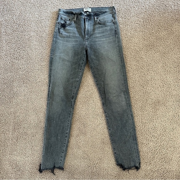 Agolde Women's Sophie Hi Rise Skinny Amplify Jeans in Dark Grey Black sz 30 - Picture 10 of 14